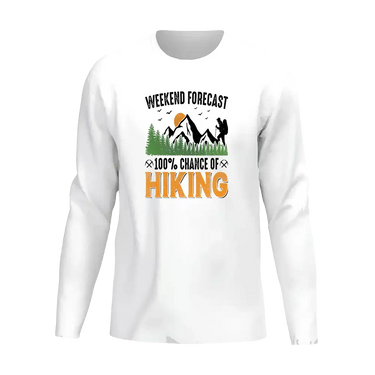 Weekend Forecast 100% Hiking Men Long Sleeve Shirt